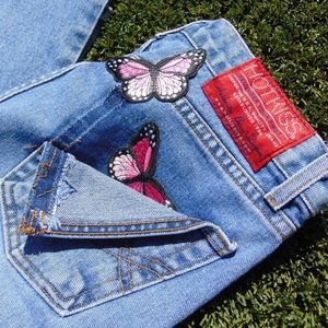 Hot Kiss Vintage Denim. Custom Patch Re-Work